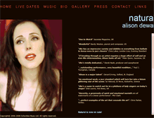 Tablet Screenshot of alisondewar.com